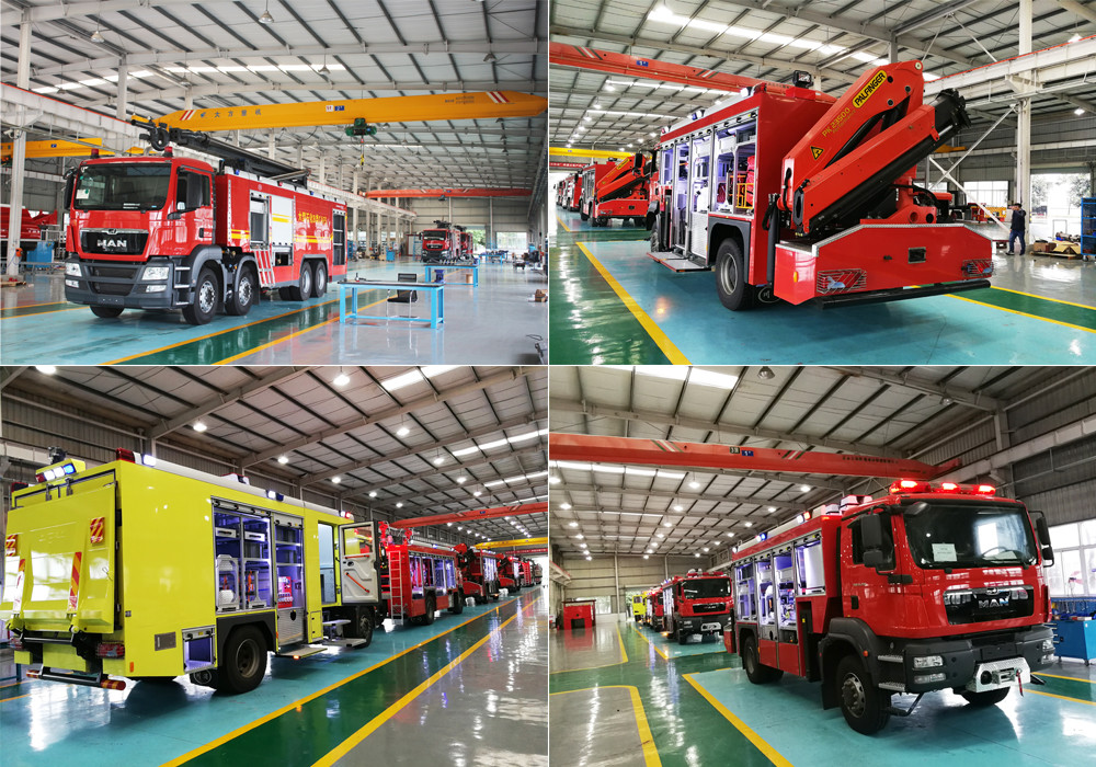 Sichuan Chuanxiao Fire Trucks Manufacturing Co., Ltd. linha de produção da fábrica