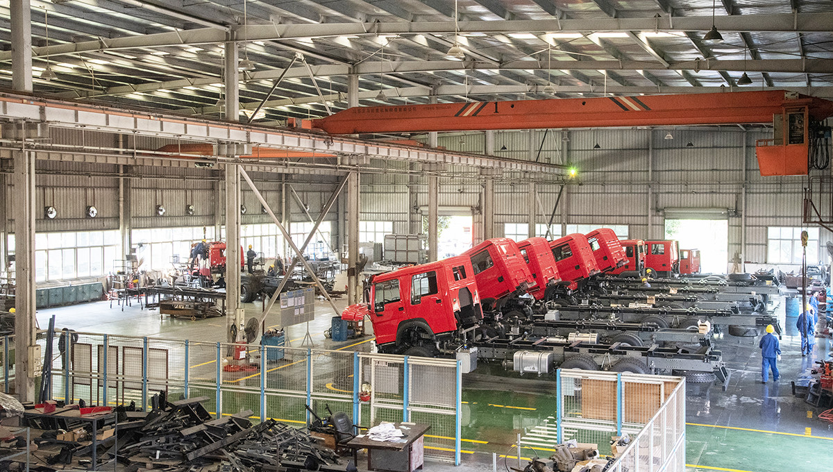 Sichuan Chuanxiao Fire Trucks Manufacturing Co., Ltd. linha de produção da fábrica