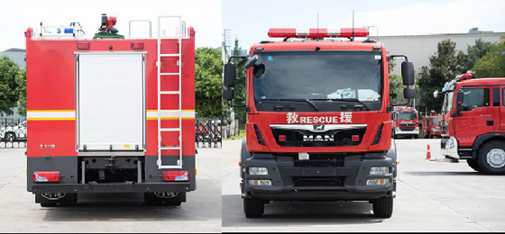 MAN 5T Tanque de espuma de água Caminhão de combate a incêndios Veículo especializado Preço China Fabricante