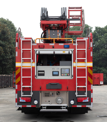 Homem 18m escada aérea resgate caminhão de combate a incêndios veículo especializado China fábrica