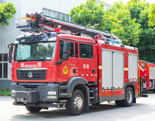 Sinotruk Sitrak 18m Escada aérea Resgate Caminhão de combate a incêndios Preço Veículo especializado