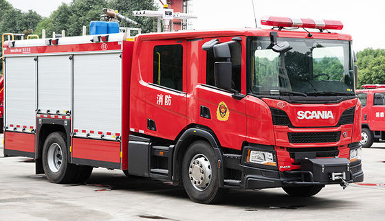 SCANIA CAFS 4000L Tanque de água Caminhão de combate a incêndios Preço Veículo especializado China Fábrica
