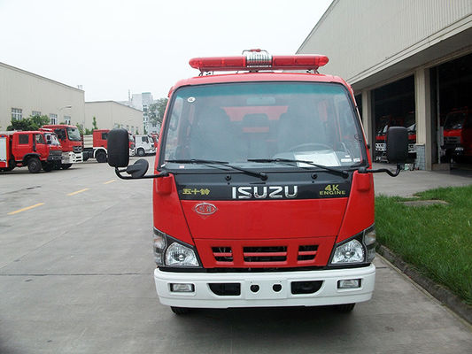 500 galões de caminhão de ISUZU Fire Engine Small Fire com a cabine dobro da fileira