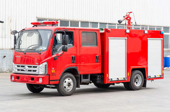 Caminhão pequeno macio da luta contra o incêndio da água de Foton com a cabine dobro da fileira