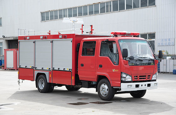 ISUZU Small Rescue Fire Truck com as ferramentas telescópicas da luz e do salvamento
